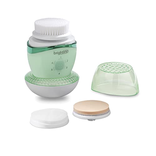 Brightline Sonic Rechargeable Electric Facial Cleansing Brush System, Face Ex...