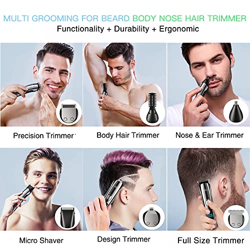 Brightup Beard Trimmer, Cordless Hair Clippers Hair Trimmer for Men, Waterpro...