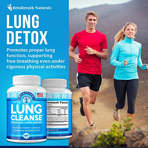 Lung Support Supplement - Mullein Capsules for Lung Cleanse and Detox - Made ...