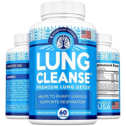 Lung Support Supplement - Mullein Capsules for Lung Cleanse and Detox - Made ...