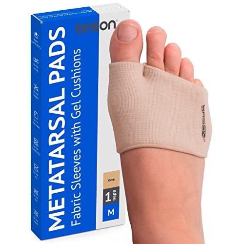 Metatarsal Pads - Gel Sleeves Forefoot Cushion Pads - Fabric Soft Foot Care B...
