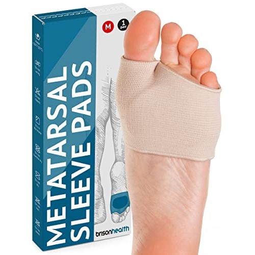Metatarsal Pads - Gel Sleeves Forefoot Cushion Pads - Fabric Soft Foot Care B...