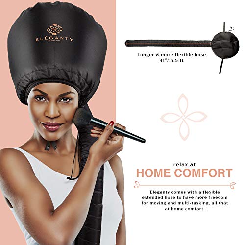Eleganty Extra Large Soft Bonnet Hood Hairdryer Attachment with Headband that...