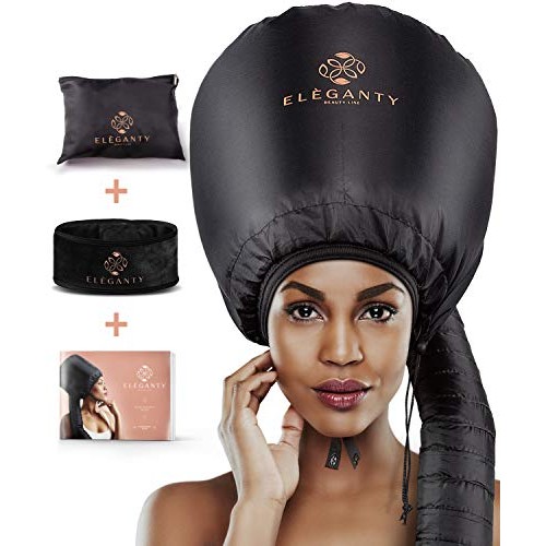 Eleganty Extra Large Soft Bonnet Hood Hairdryer Attachment with Headband that...