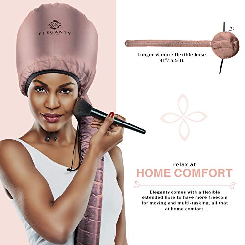 Eleganty Soft Bonnet Hood Hairdryer Attachment with Headband that Reduces Hea...