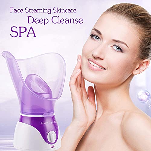 Face Steamer, Facial Steamer Nano Ionic Hot and Cold Mist Humidifier, Face St...