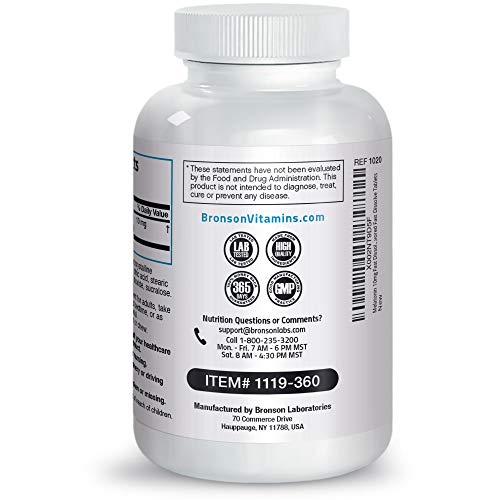 Bronson Melatonin 10mg Fast Dissolve Cherry Flavored Tablets - Nighttime Slee...