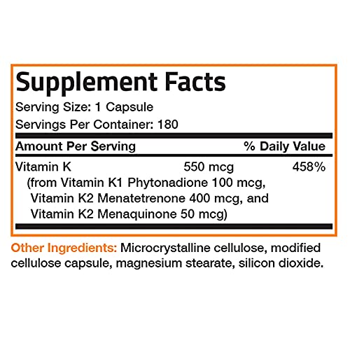 Vitamin K Triple Play (Vitamin K2 MK7 / Vitamin K2 MK4 / Vitamin K1) Full Spe...