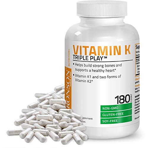 Vitamin K Triple Play (Vitamin K2 MK7 / Vitamin K2 MK4 / Vitamin K1) Full Spe...