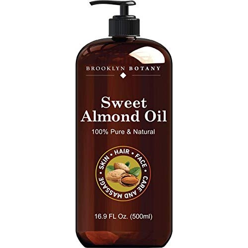 Brooklyn Botany Sweet Almond Oil for Skin and Hair – 100% Pure and Natural - ...