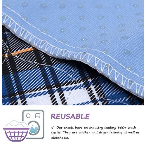 Non-Slip Bed Pads for Incontinence Washable (36" x 52"|2 Pack),Waterproof Bed...