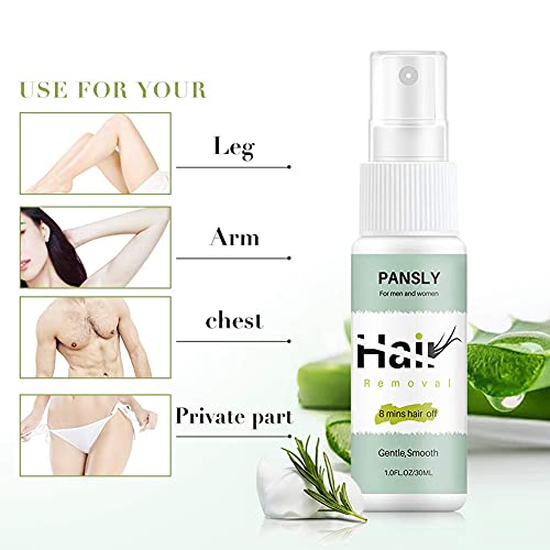 Hair Removal Spray,8 Minutes Hair Off Hair Removal Spray Legs Arms Gentle Hai...