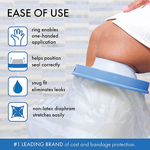 Brownmed Seal-Tight Original Cast Protector, Short/Wide 23in. Length – Latex-...