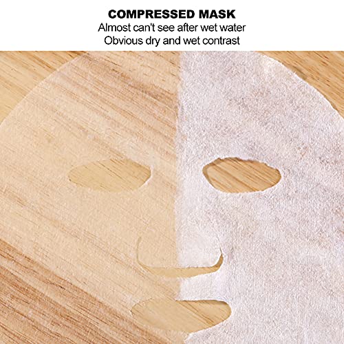 100pcs Compressed Facial Mask Sheet with Silk Porous Technology, Disposable M...