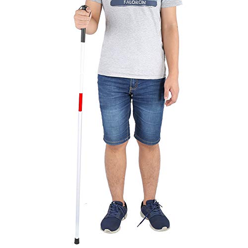 Aluminium Alloy Walking Stick for The Blind and Elderly, Foldable Reflective ...