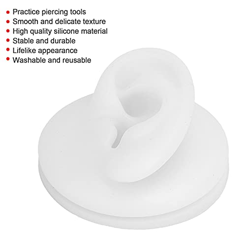 Brrnoo Silicone Ear Model Ear Acupuncture Practice Model Reusable Simulation ...
