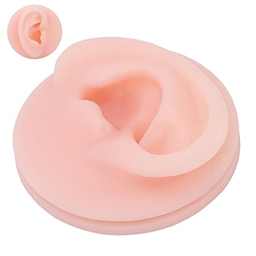 Brrnoo Soft Silicone Ear Model Fake Ear Display Sample Ear Acupuncture Practi...