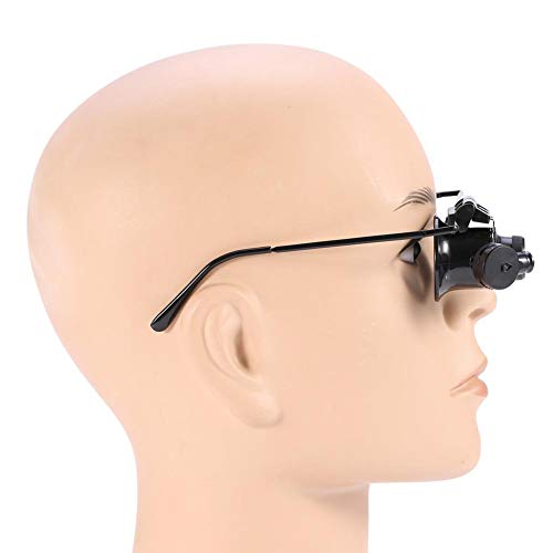 Eye Glasses Magnifier, 20X Magnification Single Eyeglass Magnifying Tool, LED...
