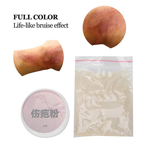 Halloween Fake Wound Scars Powder,Reusable Zombie Stage Special Effects Wound...
