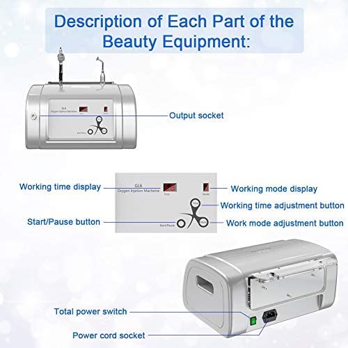 Hydrogen Oxygen Facial Beauty Machine, Moisturizing Hydrate Jet Injection Spr...