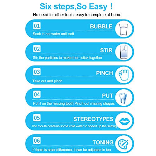 Temporary Tooth Repair Kit, Temporary Tooth Repair Kit Dental Cavity, Gaps Fi...