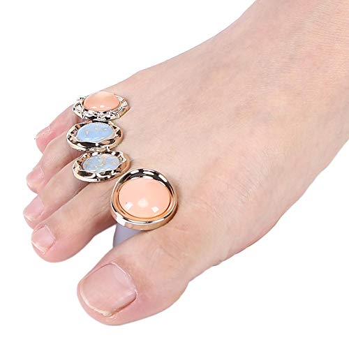 Toe Separator, 8 Pcs Washable Reusable Toe Separation Tool Pedicure Care, Sil...