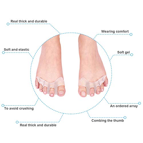 Toe Spreaders & Separators, Bunion Corrector Toe Spacers Toe Straightener Toe...