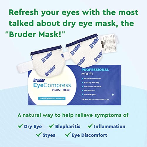 Bruder Moist Heat Eye Compress | Microwave Activated | Fast Acting and Effect...