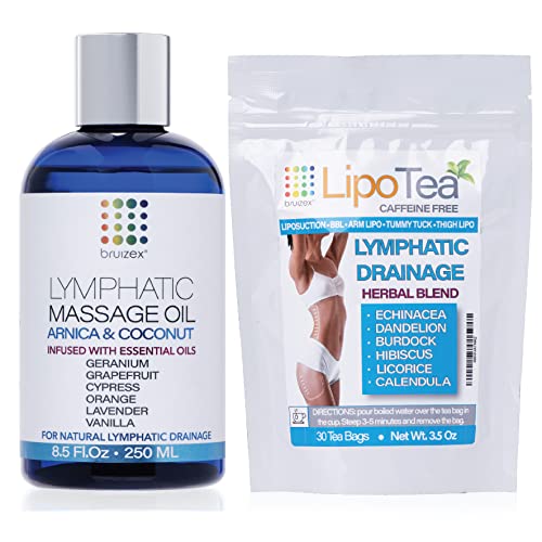 Lymphatic Massage Oil and Post LIPO Lymphatic Drainage Tea