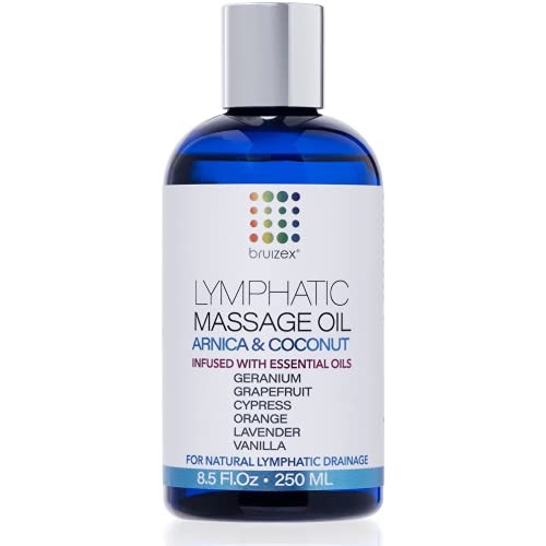 Lymphatic Massage Oil: Natural Oil for Lymphatic Drainage, Post Surgery Recov...