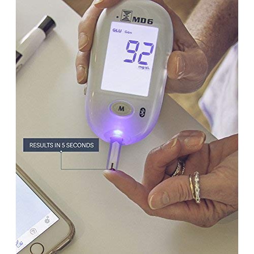 Bruno Pharma MD6 Blood Glucose Test Strips (50 Count) | Fast Absorption and A...