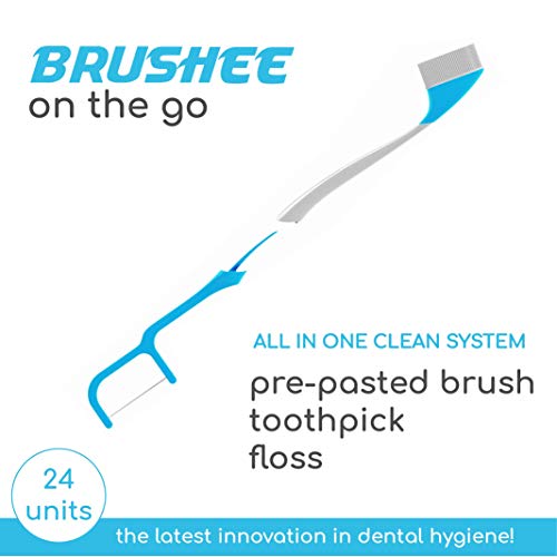 Brushee - The Evolution Of Oral Care | 3-in-1 Tool (Pre-Pasted Mini-Brush + F...