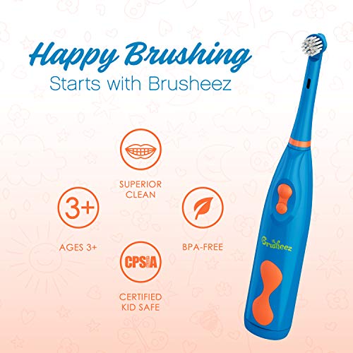 Brusheez® Kids Electric Toothbrush Set (Carnivore Edition) - Battery Operated...