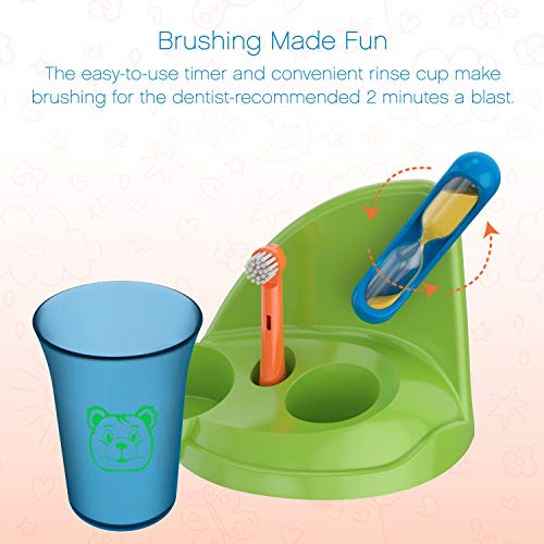 Brusheez® Kids Electric Toothbrush Set (Carnivore Edition) - Battery Operated...
