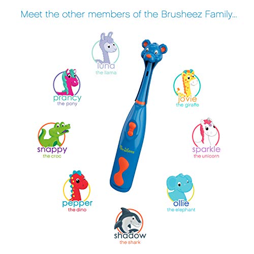 Brusheez® Kids Electric Toothbrush Set (Carnivore Edition) - Battery Operated...