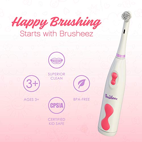 Brusheez® Kid's Electric Toothbrush Set - Soft Bristles, Easy-Press Power But...