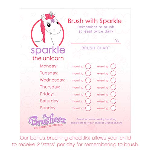 Brusheez® Kid's Electric Toothbrush Set - Soft Bristles, Easy-Press Power But...