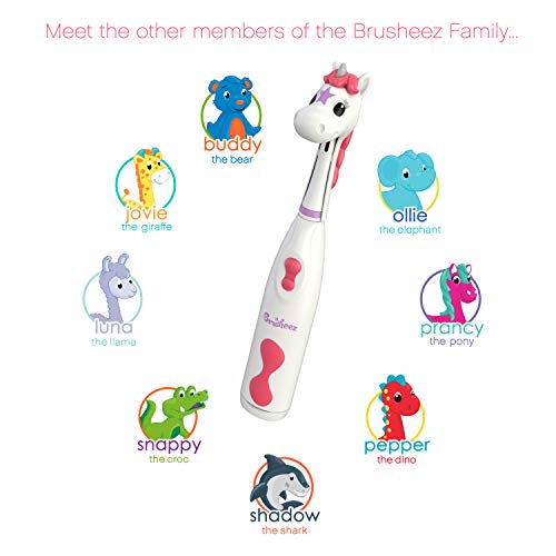 Brusheez® Kid's Electric Toothbrush Set - Soft Bristles, Easy-Press Power But...