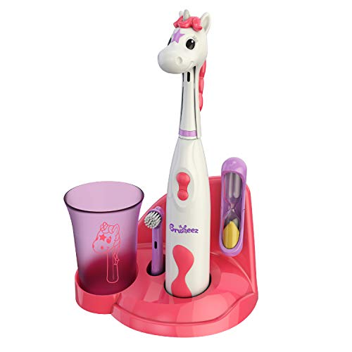 Brusheez® Kid's Electric Toothbrush Set - Soft Bristles, Easy-Press Power But...