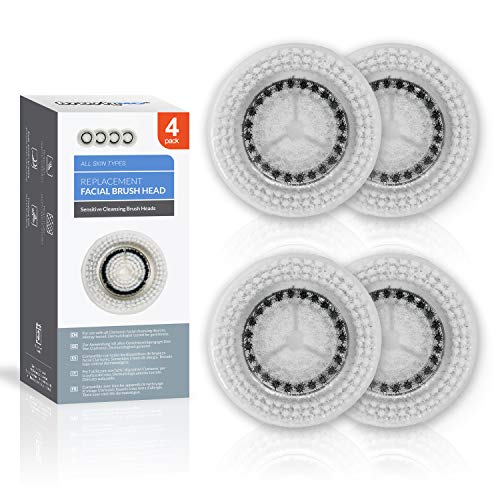 Brushmo Replacement Cleansing Brush Heads compatible with Sensitive Face Brus...