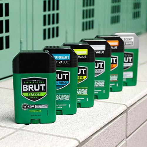BRUT, Antiperspirant Deodorant, Solid, Classic, 2 oz., (6 Pack)
