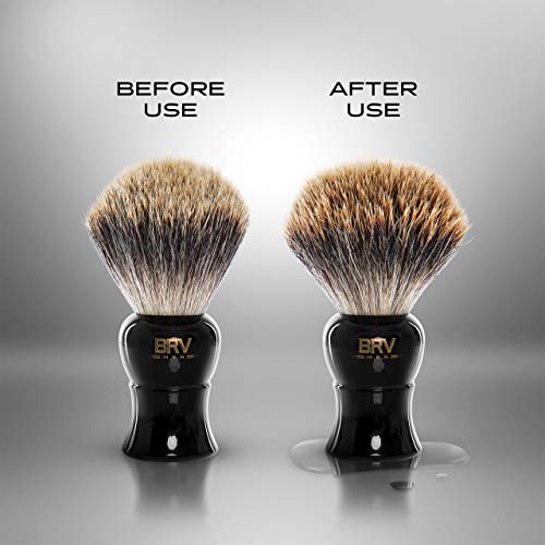 BRV MEN Shaving Brush - Pure Badger Hair - Badger Brush - Rich Lather - Shave...