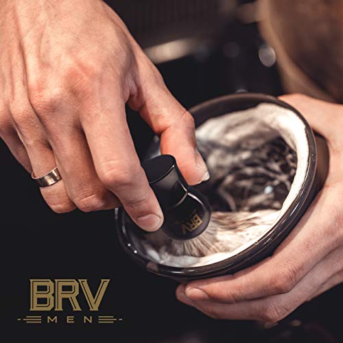 BRV MEN Shaving Brush - Pure Badger Hair - Badger Brush - Rich Lather - Shave...