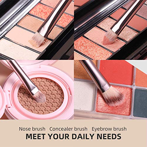 BS-MALL Makeup Brush Set 18 Pcs Premium Synthetic Foundation Powder Concealer...