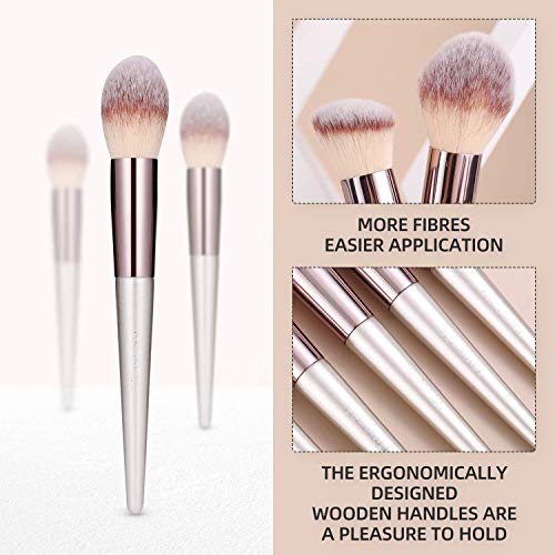 BS-MALL Makeup Brush Set 18 Pcs Premium Synthetic Foundation Powder Concealer...