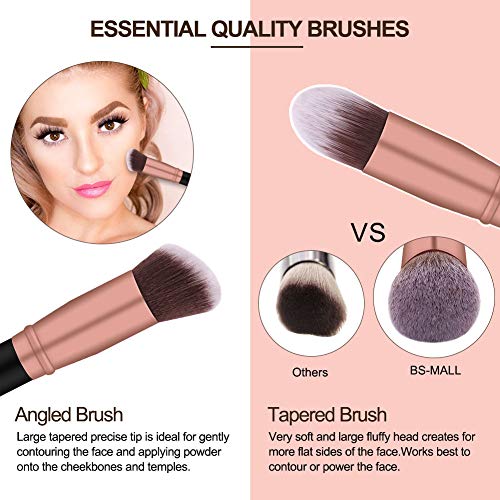 BS-MALL Makeup Brushes 18pcs Premium Synthetic Professional Eye Brushes Kit f...