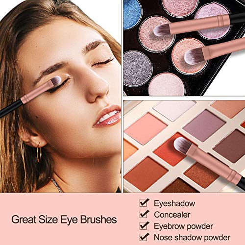 BS-MALL Makeup Brushes 18pcs Premium Synthetic Professional Eye Brushes Kit f...