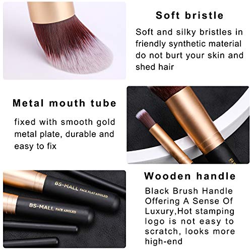 BS-MALL Makeup Brushes Premium Makeup Brush Set Synthetic Kabuki Cosmetics Fo...