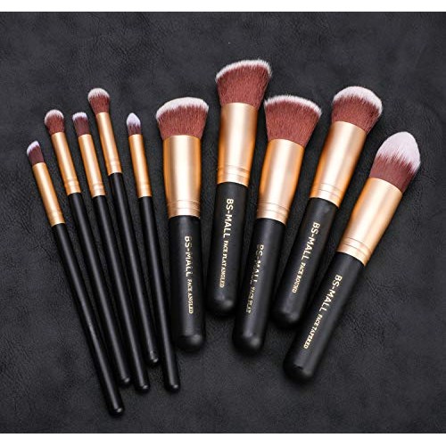 BS-MALL Makeup Brushes Premium Makeup Brush Set Synthetic Kabuki Cosmetics Fo...