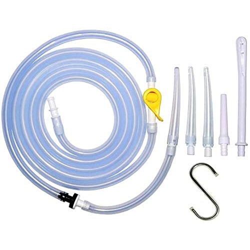 Enema Tubing Replacement Pack for Bucket and Silicone Bag - Includes Clamp, S...